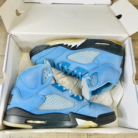 Air Jordan 5 Retro UNC University Blue Men’s Size 12 - Picture 7 of 8